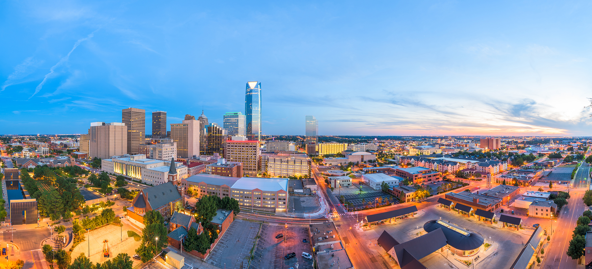 Downtown Oklahoma City cityscape